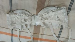 Light Pad Cotton And Net Bra 34D
