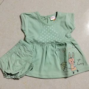 Pista Green Frock