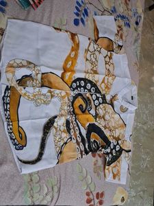 Octopus Print Short Sleeve Shirt .new Without Tag