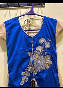 Girls&#39; Blue &amp; Gold Dress