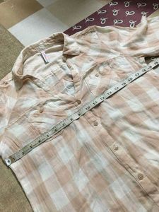 women checks shirt