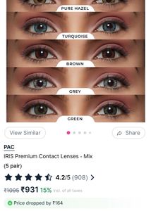 Iris Lens By PAC 3 Pairs