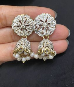 ETHNIC JHUMKE WHITE(mini)