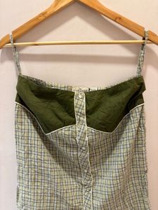 Beautiful Vintage Plaid Tube Top