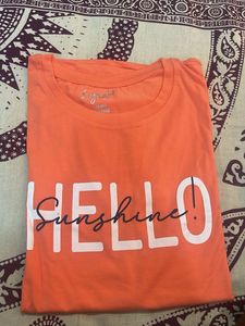 Coral Colour Casual Lyra Tshirt