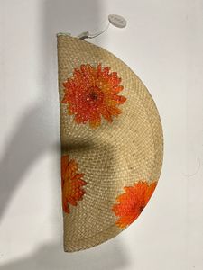 Summer Pinterest Floral Straw Clutch