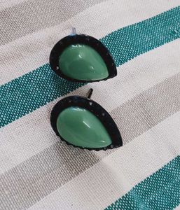 Green Drop Earrings