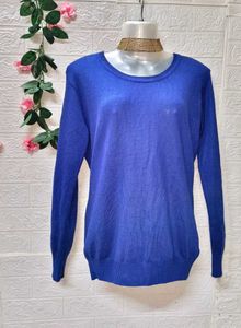 Size M/L 🎁Buy 2 Get 1 Free Blue Pullover Top