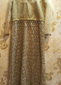 Beautiful Front Slit Top With Skirt And Dupatta.Size 38.