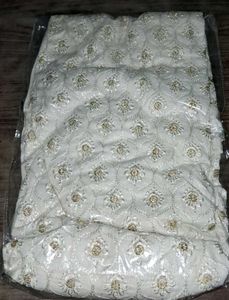 White Kurta Kashmiri Kadai