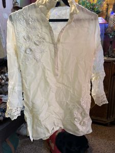 Elegant Embroidered Tunic Top