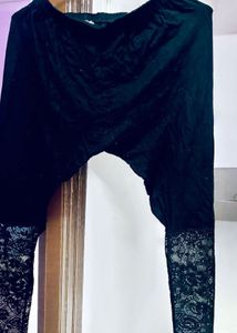 Lace Trim Leggings