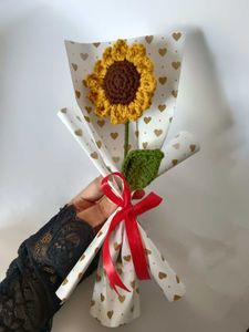 Single Sunflower Bouquet Crochet