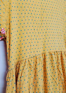 Yellow Embroidered Dress