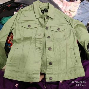 Green Denim Jacket