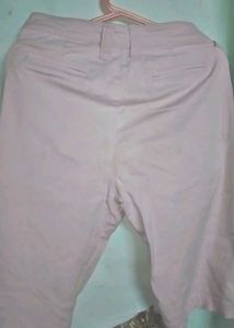 Pink Twill Shorts