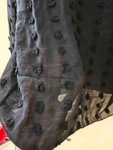 Elegant Black Ruffle Top