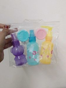 Empty Skincare Plastic Bottles