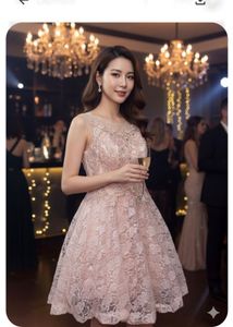 Blush Bow Mini Dress Only One Price