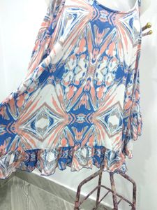 Cold Shoulder Bell Sleeves Top