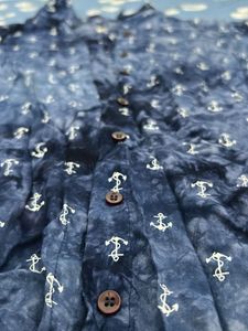 Anchor Print Button-Up shirt