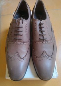 Brown Leather Formal Shoes