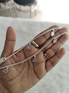 Pure Silver Anklet For Women Nd Girls