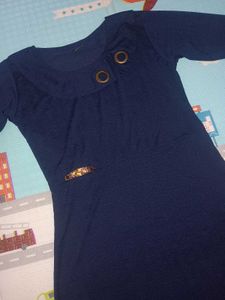 Elegant Navy Blue Dress