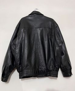 Vintage Leather Bomber Jacket