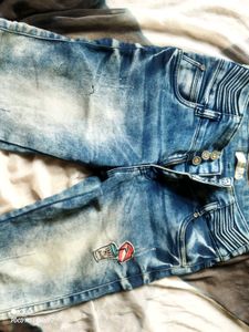 Acid Wash Denim Jeans