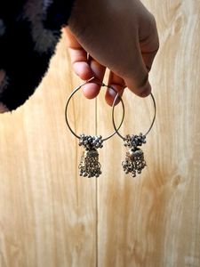 Hoop Jhumka Earrings