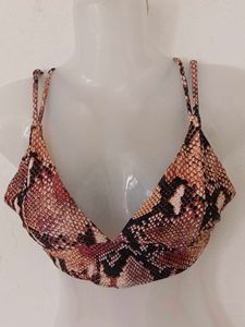 SNAKE PRINT BRALETTE