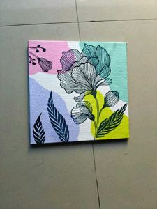 Set of 3 Floral Art Canvas