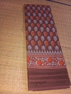 New Cotton saree Without Blouse