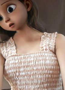 BROWN PEPLUM TOP