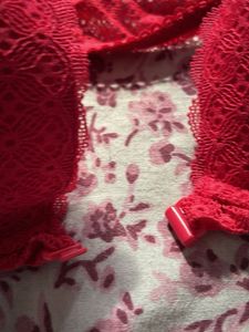 Red Lace Bra