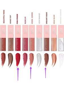 New -Combo Of Sparkly Lip Gloss 3 Pieces