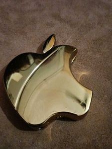 Vintage Golden Apple Logo Metal Lighter