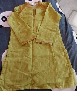 Elegant Green Kurta(SHORT)