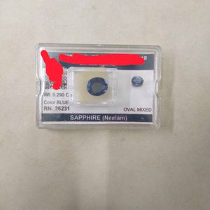 5.290 CTS. Original Blue Sapphire (Neelam/नीलम)