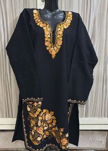Embroidered Kashmiri Woollen Kurta
