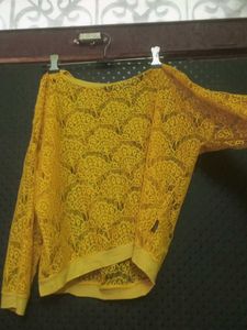 Yellow Lace Top