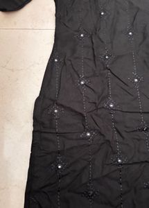 LIBAS Black Emblished Kurta