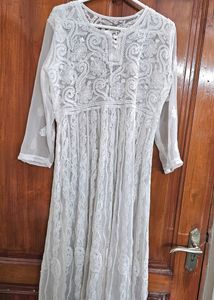 SALE Pure Chikan Kurta-anarkali.