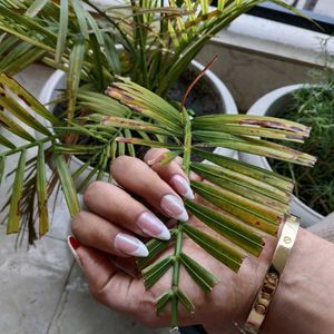 French Tip Almond Nails