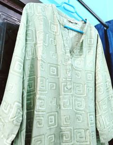 Green Patterned Tunic
