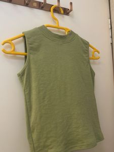 Olive green tank top