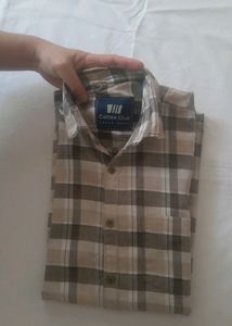 Multicolor Cotton Check Shirt For Men