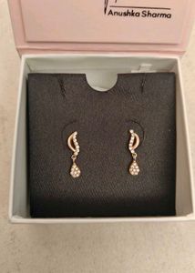 Giva Rose gold Wavecrest Earrings