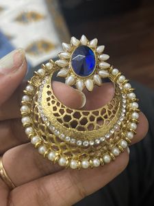 Blue Floral Teardrop Pearl Earrings To Style For u